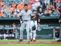 June 15, 2018: Miami Marlins second baseman Starlin Castro (13) upset after striking out during MLB action between the Miami Marlins and the Baltimore Orioles at Camden Yards in Baltimore, MD. Jonathan Huff/CSM