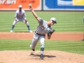 June 17, 2018: Miami Marlins starting pitcher Trevor Richards (63) delivers a pitch in the third inning during MLB action between the Miami Marlins and the Baltimore Orioles at Camden Yards in Baltimore, MD. Orioles defeat the Marlins 10 - 4. Jonathan Huff/CSM
