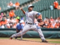 June 17, 2018: Miami Marlins relief pitcher Merandy Gonzalez (77) delivers a pitch in the fifth inning during MLB action between the Miami Marlins and the Baltimore Orioles at Camden Yards in Baltimore, MD. Orioles defeat the Marlins 10 - 4.  Jonathan Huff/CSM