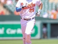June 17, 2018: Baltimore Orioles second baseman Jace Peterson (29) makes his way around the bases after hitting a home run in the fifth inning during MLB action between the Miami Marlins and the Baltimore Orioles at Camden Yards in Baltimore, MD. Orioles defeat the Marlins 10 - 4.  Jonathan Huff/CSM