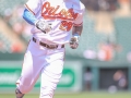 June 17, 2018: Baltimore Orioles second baseman Jace Peterson (29) makes his way around the bases after hitting a home run in the fifth inning during MLB action between the Miami Marlins and the Baltimore Orioles at Camden Yards in Baltimore, MD. Orioles defeat the Marlins 10 - 4.  Jonathan Huff/CSM