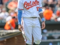 June 17, 2018: Baltimore Orioles shortstop Manny Machado (13) upset after striking out in the seventh inning during MLB action between the Miami Marlins and the Baltimore Orioles at Camden Yards in Baltimore, MD. Orioles defeat the Marlins 10 - 4.  Jonathan Huff/CSM
