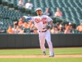 June 17, 2018: Baltimore Orioles second baseman Jace Peterson (29) makes a play on a ground ball to end the eighth inning during MLB action between the Miami Marlins and the Baltimore Orioles at Camden Yards in Baltimore, MD. Orioles defeat the Marlins 10 - 4.  Jonathan Huff/CSM