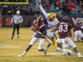 November 23, 2019: Virginia Tech Hokies wide receiver Tre Turner (11) is brought down by the Pitt defense during NCAA football action between the Pitt Panthers and the Virginia Tech Hokies at Lane Stadium in Blacksburg, VA. Jonathan Huff/CSM