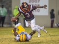 November 23, 2019: Virginia Tech Hokies quarterback Hendon Hooker (2) is sacked by Pittsburgh Panthers defensive lineman Patrick Jones II (91) during NCAA football action between the Pitt Panthers and the Virginia Tech Hokies at Lane Stadium in Blacksburg, VA. Jonathan Huff/CSM