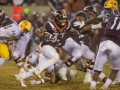 November 23, 2019: Virginia Tech Hokies running back Deshawn McClease (33) runs through the Pitt defense during NCAA football action between the Pitt Panthers and the Virginia Tech Hokies at Lane Stadium in Blacksburg, VA. Jonathan Huff/CSM