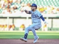 July 12, 2019: Tampa Bay Rays center fielder Kevin Kiermaier (39) pauses rounding second base during MLB action between the Tampa Bay Rays and the Baltimore Orioles at Camden Yards in Baltimore, MD. Jonathan Huff/CSM
