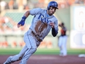 July 12, 2019: Tampa Bay Rays center fielder Kevin Kiermaier (39) rounds third base during MLB action between the Tampa Bay Rays and the Baltimore Orioles at Camden Yards in Baltimore, MD. Jonathan Huff/CSM