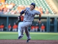 July 12, 2019: Tampa Bay Rays catcher Travis d'Arnaud (37) rounds second base during MLB action between the Tampa Bay Rays and the Baltimore Orioles at Camden Yards in Baltimore, MD. Jonathan Huff/CSM