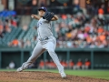 July 12, 2019: Tampa Bay Rays relief pitcher Yonny Chirinos (72) delivers a pitch during MLB action between the Tampa Bay Rays and the Baltimore Orioles at Camden Yards in Baltimore, MD. Jonathan Huff/CSM