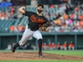 July 12, 2019: Baltimore Orioles starting pitcher Gabriel Ynoa (64) delivers a pitch during MLB action between the Tampa Bay Rays and the Baltimore Orioles at Camden Yards in Baltimore, MD. Jonathan Huff/CSM