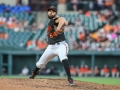 July 12, 2019: Baltimore Orioles starting pitcher Gabriel Ynoa (64) delivers a pitch during MLB action between the Tampa Bay Rays and the Baltimore Orioles at Camden Yards in Baltimore, MD. Jonathan Huff/CSM
