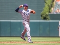 July 13, 2019: Tampa Bay Rays third baseman Michael Brosseau (43) throws a runner out at first during the first game of a double header between the Tampa Bay Rays and the Baltimore Orioles at Camden Yards in Baltimore, MD. Jonathan Huff/CSM