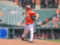 July 13, 2019: Baltimore Orioles relief pitcher Jimmy Yacabonis (31) delivers a pitch in the fifth inning of the first game of a double header between the Tampa Bay Rays and the Baltimore Orioles at Camden Yards in Baltimore, MD. Jonathan Huff/CSM