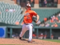July 13, 2019: Baltimore Orioles relief pitcher Jimmy Yacabonis (31) delivers a pitch in the fifth inning of the first game of a double header between the Tampa Bay Rays and the Baltimore Orioles at Camden Yards in Baltimore, MD. Jonathan Huff/CSM