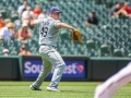 July 13, 2019: Tampa Bay Rays starting pitcher Brendan McKay (49) throws out Baltimore Orioles right fielder Trey Mancini (16) at first in the fifth inning of the first game of a double header between the Tampa Bay Rays and the Baltimore Orioles at Camden Yards in Baltimore, MD. Jonathan Huff/CSM