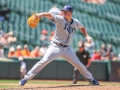 July 13, 2019: Tampa Bay Rays starting pitcher Brendan McKay (49) delivers a pitch in the fifth inning of the first game of a double header between the Tampa Bay Rays and the Baltimore Orioles at Camden Yards in Baltimore, MD. Jonathan Huff/CSM