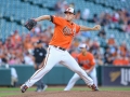 July 13, 2019: Baltimore Orioles starting pitcher John Means (67) delivers a pitch in the first inning of the second game of a double header between the Tampa Bay Rays and the Baltimore Orioles at Camden Yards in Baltimore, MD. Jonathan Huff/CSM