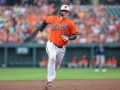July 13, 2019: Baltimore Orioles catcher Chance Sisco (15) strides towards third base during the second game of a double header between the Tampa Bay Rays and the Baltimore Orioles at Camden Yards in Baltimore, MD. Jonathan Huff/CSM