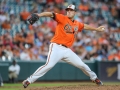 July 13, 2019: Baltimore Orioles starting pitcher John Means (67) delivers a pitch in the second game of a double header between the Tampa Bay Rays and the Baltimore Orioles at Camden Yards in Baltimore, MD. Jonathan Huff/CSM