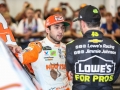 September 21, 2018: Monster Energy NASCAR Cup Series teammates Chase Elliott (9) and Jimmie Johnson (48) talk after the first Federated Auto Parts 400 practice in Richmond, VA.  Jonathan Huff/CSM