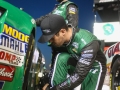 September 21, 2018: NASCAR Xfinity Series driver Ryan Truex (11) puts on his heatshields before the start of the GoBowling 250 in Richmond, VA. Jonathan Huff/CSM