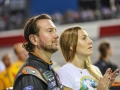 September 22, 2018: Monster Energy NASCAR Cup Series driver Kurt Busch (41) is joined by his wife Ashley Busch before the Federated Auto Parts 400 in Richmond, VA. Jonathan Huff/CSM