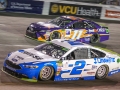 September 22, 2018: Monster Energy NASCAR Cup Series drivers Brad Keselowski (2) and Denny Hamlin (11) battle for position in turn one during the Federated Auto Parts 400 in Richmond, VA. Jonathan Huff/CSM
