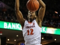 February 27, 2019: Virginia Cavaliers guard De'Andre Hunter (12) dunks the ball during NCAA basketball action between the Georgia Tech Yellow Jackets and the Virginia Cavaliers at John Paul Jones Arena Charlottesville, VA. Jonathan Huff/CSM