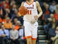 February 27, 2019: Virginia Cavaliers guard Ty Jerome (11) brings the ball up the court in the first half of NCAA basketball action between the Georgia Tech Yellow Jackets and the Virginia Cavaliers at John Paul Jones Arena Charlottesville, VA. Jonathan Huff/CSM
