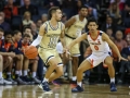 February 27, 2019: Georgia Tech Yellow Jackets guard Jose Alvarado (10) looks for an open teammate during NCAA basketball action between the Georgia Tech Yellow Jackets and the Virginia Cavaliers at John Paul Jones Arena Charlottesville, VA. Jonathan Huff/CSM