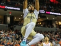February 27, 2019: Georgia Tech Yellow Jackets forward James Banks III (1) dunks the ball in the second half of NCAA basketball action between the Georgia Tech Yellow Jackets and the Virginia Cavaliers at John Paul Jones Arena Charlottesville, VA. Jonathan Huff/CSM