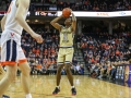 February 27, 2019: Georgia Tech Yellow Jackets forward Moses Wright (5) shoots for three during NCAA basketball action between the Georgia Tech Yellow Jackets and the Virginia Cavaliers at John Paul Jones Arena Charlottesville, VA. Jonathan Huff/CSM