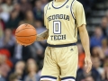 February 27, 2019: Georgia Tech Yellow Jackets guard Michael Devoe (0) brings the ball up the court during NCAA basketball action between the Georgia Tech Yellow Jackets and the Virginia Cavaliers at John Paul Jones Arena Charlottesville, VA. Jonathan Huff/CSM