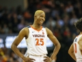 February 27, 2019: Virginia Cavaliers forward Mamadi Diakite (25) celebrates a second half play with teams during NCAA basketball action between the Georgia Tech Yellow Jackets and the Virginia Cavaliers at John Paul Jones Arena Charlottesville, VA. Jonathan Huff/CSM