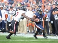 December 29, 2018: Virginia Cavaliers wide receiver Olamide Zaccheaus (4) run for a first down after catching the ball during NCAA football action between the South Carolina Gamecocks and the Virginia Cavilers at Bank of America Stadium in Charlotte, NC. Jonathan Huff/CSM