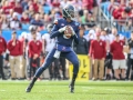 December 29, 2018: Virginia Cavaliers quarterback Bryce Perkins (3) drops back to pass during NCAA football action between the South Carolina Gamecocks and the Virginia Cavilers at Bank of America Stadium in Charlotte, NC. Jonathan Huff/CSM