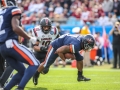 December 29, 2018: Virginia Cavaliers running back Jordan Ellis (1) rushes in for a touchdown in the second quarter during NCAA football action between the South Carolina Gamecocks and the Virginia Cavilers at Bank of America Stadium in Charlotte, NC. Jonathan Huff/CSM
