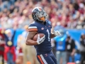 December 29, 2018: Virginia Cavaliers running back Jordan Ellis (1) rushes in for a touchdown in the second quarter during NCAA football action between the South Carolina Gamecocks and the Virginia Cavilers at Bank of America Stadium in Charlotte, NC. Jonathan Huff/CSM