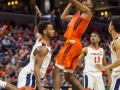 January 4, 2020: Virginia Tech Hokies guard Landers Nolley II (2) shoots over a Virginia defender during NCAA basketball action between the Virginia Tech Hokies and the Virginia Cavaliers at John Paul Jones Arena Charlottesville, VA. Jonathan Huff/CSM
