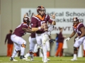 October 25, 2018: Virginia Tech Hokies quarterback Ryan Willis (5) tries to extend the play during NCAA football action between the Georgia Tech Yellow Jackets and the Virginia Tech Hokies at Lane Stadium in Blacksburg, VA. Jonathan Huff/CSM