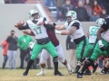 December 1, 2018: Marshall Thundering Herd quarterback Isaiah Green (17) looks for a receiver downfield during NCAA football action between the Marshall Thundering Herd and the Virginia Tech Hokies at Lane Stadium in Blacksburg, VA. Jonathan Huff/CSM