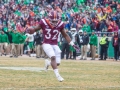 December 1, 2018: Virginia Tech Hokies running back Steven Peoples (32) catches a touchdown pass in the first half of NCAA football action between the Marshall Thundering Herd and the Virginia Tech Hokies at Lane Stadium in Blacksburg, VA. Jonathan Huff/CSM