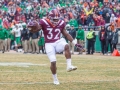 December 1, 2018: Virginia Tech Hokies running back Steven Peoples (32) catches a touchdown pass in the first half of NCAA football action between the Marshall Thundering Herd and the Virginia Tech Hokies at Lane Stadium in Blacksburg, VA. Jonathan Huff/CSM