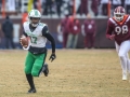 December 1, 2018: Marshall Thundering Herd quarterback Isaiah Green (17) gets past Tech defenders for a first down, during NCAA football action between the Marshall Thundering Herd and the Virginia Tech Hokies at Lane Stadium in Blacksburg, VA. Jonathan Huff/CSM
