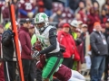 December 1, 2018: Marshall Thundering Herd tight end Xavier Gaines (11) catches the ball for a first down during NCAA football action between the Marshall Thundering Herd and the Virginia Tech Hokies at Lane Stadium in Blacksburg, VA. Jonathan Huff/CSM