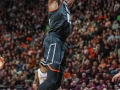 March 8, 2019: Miami (Fl) Hurricanes center Ebuka Izundu (15) dunks the ball during NCAA basketball action between the Miami (Fl) Hurricanes and the Virginia Tech Hokies at Cassell Coliseum Blacksburg, VA. Virginia Tech defeats Miami (Fl) 84 -70.  Jonathan Huff/CSM