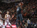 March 8, 2019: Miami (Fl) Hurricanes center Ebuka Izundu (15) dunks the ball during NCAA basketball action between the Miami (Fl) Hurricanes and the Virginia Tech Hokies at Cassell Coliseum Blacksburg, VA. Virginia Tech defeats Miami (Fl) 84 -70.  Jonathan Huff/CSM