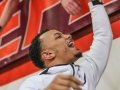 March 8, 2019: Virginia Tech Hokies guard Justin Robinson (5) high-fives fans as he leaves the court after NCAA basketball action between the Miami (Fl) Hurricanes and the Virginia Tech Hokies at Cassell Coliseum Blacksburg, VA. Virginia Tech defeats Miami (Fl) 84 -70.  Jonathan Huff/CSM