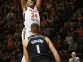 March 8, 2019: Virginia Tech Hokies forward Kerry Blackshear Jr. (24) dunks the ball during NCAA basketball action between the Miami (Fl) Hurricanes and the Virginia Tech Hokies at Cassell Coliseum Blacksburg, VA. Jonathan Huff/CSM